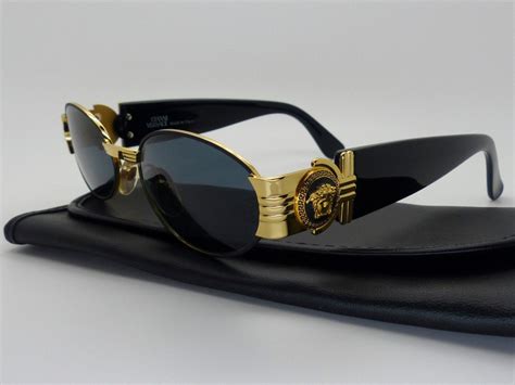 vintage gold versace sunglasses|versace sunglasses old models.